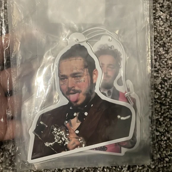 NWT 4pc Post Malone Car Air Freshener Set Mirror Decor Rap Music - Picture 2 of 3